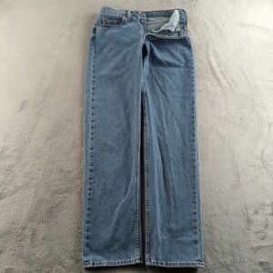 Vintage 90s Levis 501 Jeans 32x34 (Fits 28x34) Blue Faded Straight Made Canada